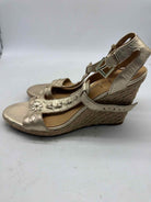 Pre-Owned Jack Rogers Gold Size 6.5 Wedge Heels | True Fashionistas.