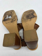 Pre-Owned Steve Madden Tan Size 9 Strappy Heels | True Fashionistas.