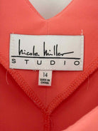 Pre-Owned Nicole Miller Studio Pale Yellow Size 14 Short Long Sleeve Dress | True Fashionistas.