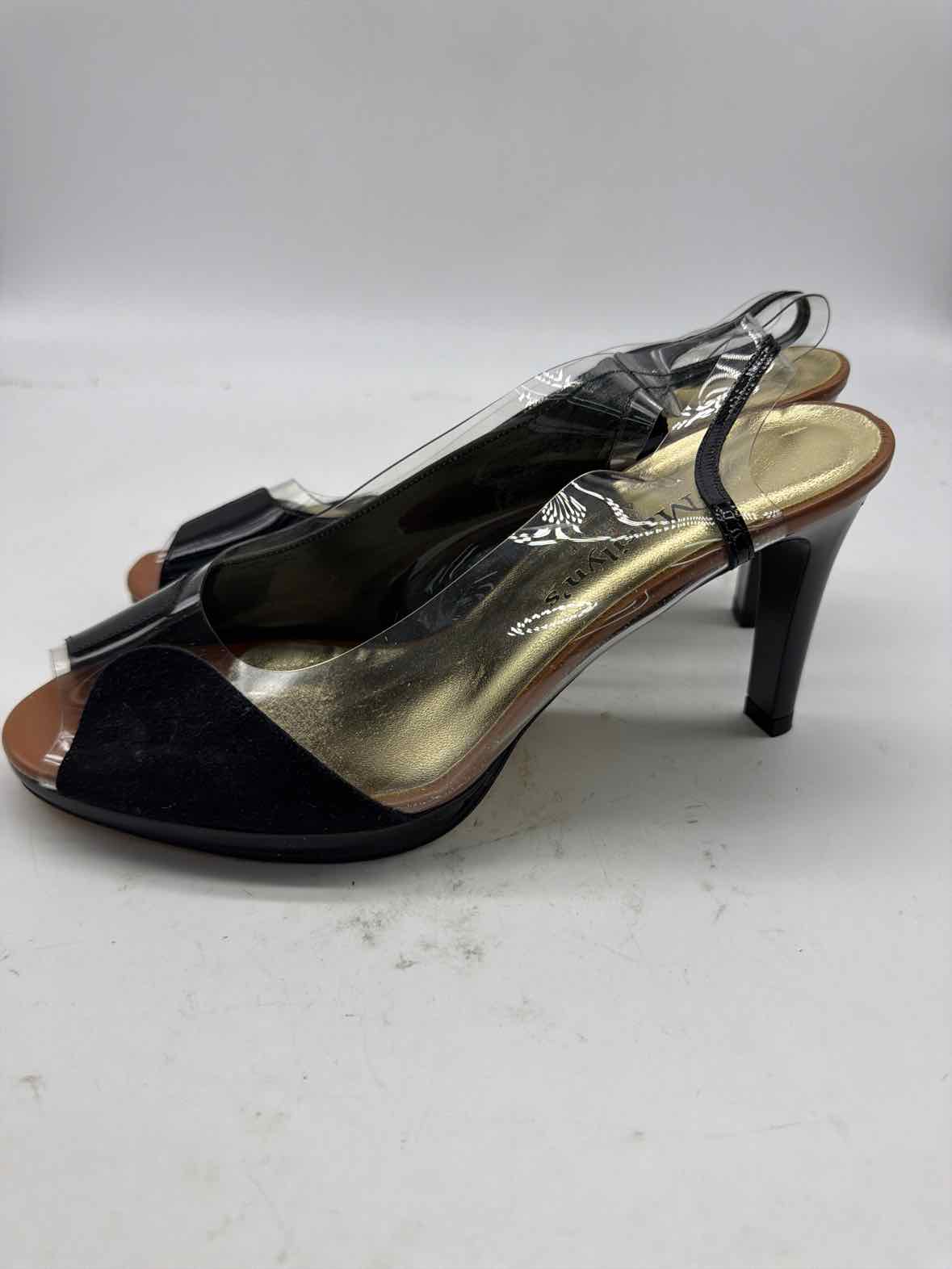 Pre-Owned Marilyn's Black Size 6.5 Slingback Heels | True Fashionistas.