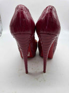 Pre-Owned Christian Louboutin Red Size 9.5 Stiletto Heels | True Fashionistas.