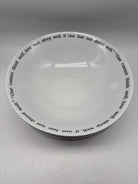 Set of 4 Pottery Barn Salad Bowls w/Quote | True Fashionistas.