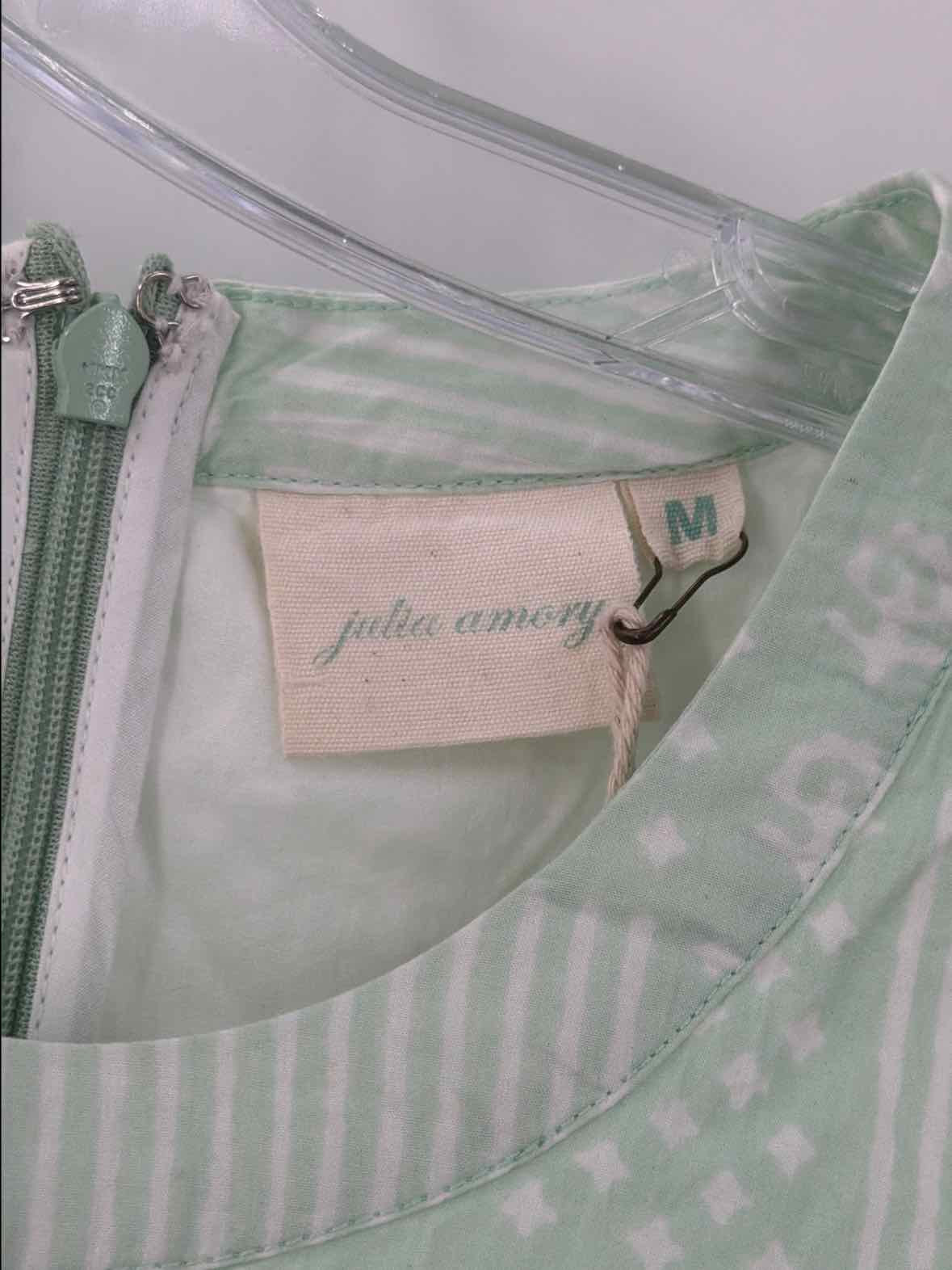 Pre-Owned Julia Amory Green Size Medium Short Sleeveless Dress | True Fashionistas.