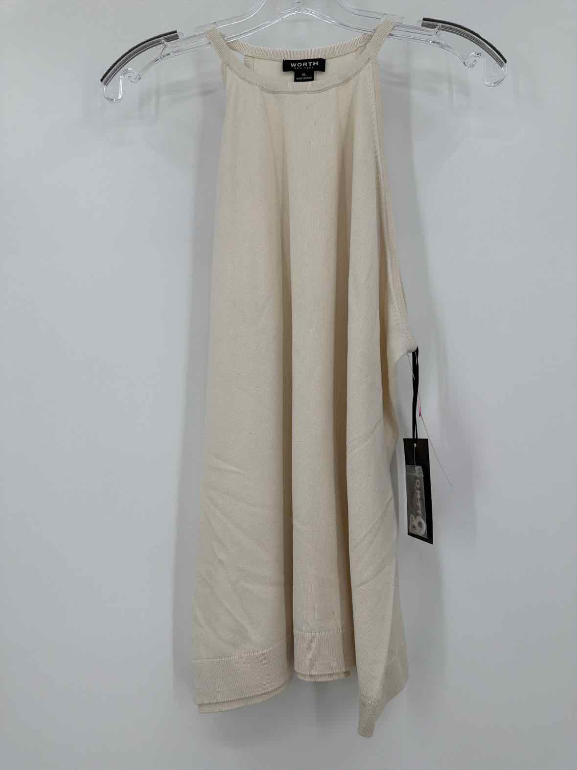 Pre-Owned Worth Ivory Size XL Knit Tank Top | True Fashionistas.