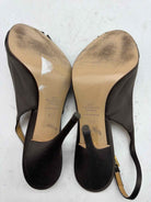 Pre-Owned Valentino Brown Size 7.5 Slingback Heels | True Fashionistas.
