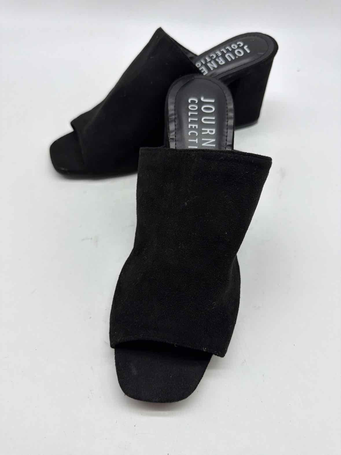 Pre-Owned Journee Collection Black Size 7.5 Mule Heels | True Fashionistas.