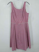 Pre-Owned JNY Pink Size 12 Stripe Short Sleeveless Dress | True Fashionistas.
