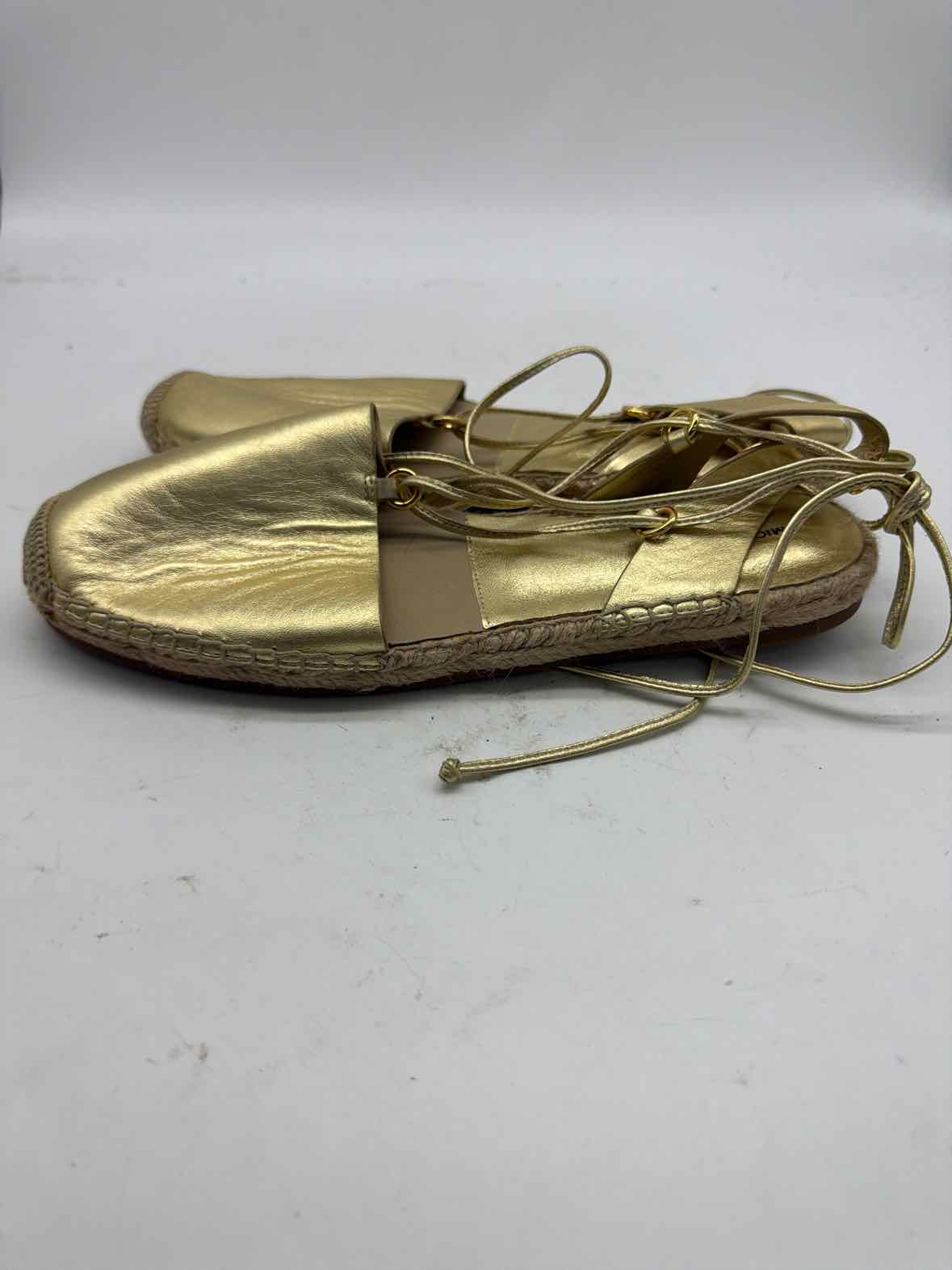 Pre-Owned Michael Kors Collection Gold Size 38.5 Espadrille Flats | True Fashionistas.