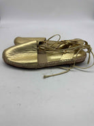 Pre-Owned Michael Kors Collection Gold Size 38.5 Espadrille Flats | True Fashionistas.