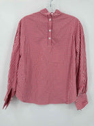Pre-Owned Haute Rogue Red Size Medium Check Blouse | True Fashionistas.