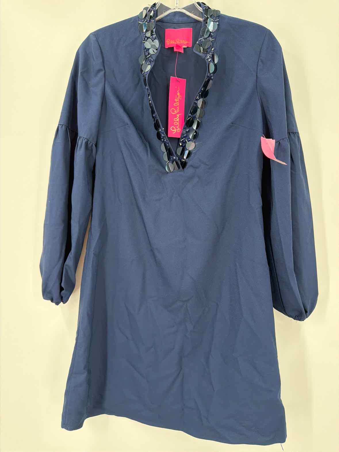 Pre-Owned Lilly Pulitzer Navy Size 00 Short Long Sleeve Dress | True Fashionistas.