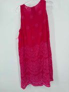 Pre-Owned Johnny Was Pink Size Medium Short Sleeveless Dress | True Fashionistas.