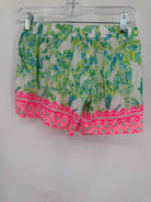 Pre-Owned Lilly Pulitzer Green Size XXS Printed Shorts | True Fashionistas.