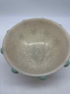 Blue Resin Hobnail Footed Bowl | True Fashionistas.