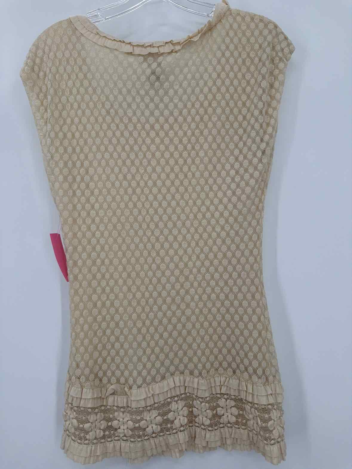 Pre-Owned Max Studio Ivory Size Medium Short Short Sleeve Dress | True Fashionistas.