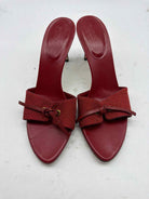 Pre-Owned Gucci Red Size 8 Mule Heels | True Fashionistas.