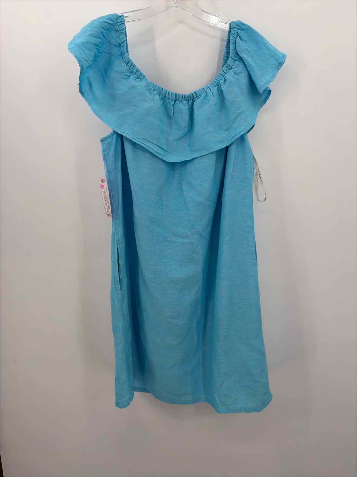 Tommy Bahama Blue Size XL Short Short Sleeve Dress  True Fashionistas