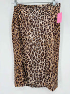 Pre-Owned Dolce & Gabbana Brown Size 42 Leopard Pencil Skirt | True Fashionistas.