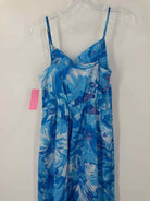 Pre-Owned Milly Blue Size 0 Long Sleeveless Dress | True Fashionistas.