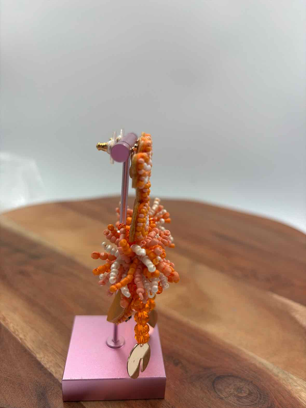 Baublebar Orange Lobster Beaded Earrings | True Fashionistas.