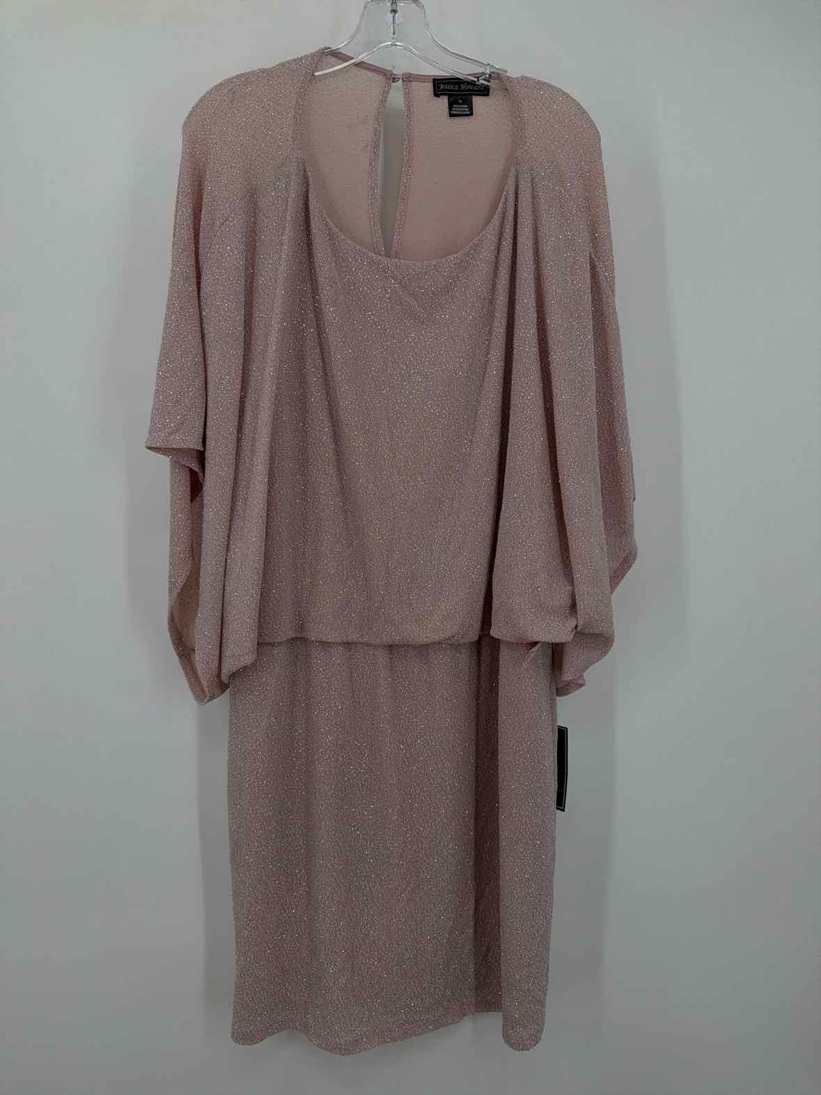 Pre-Owned Jessica Howard Pink Size 16 Short Short Sleeve Dress | True Fashionistas.