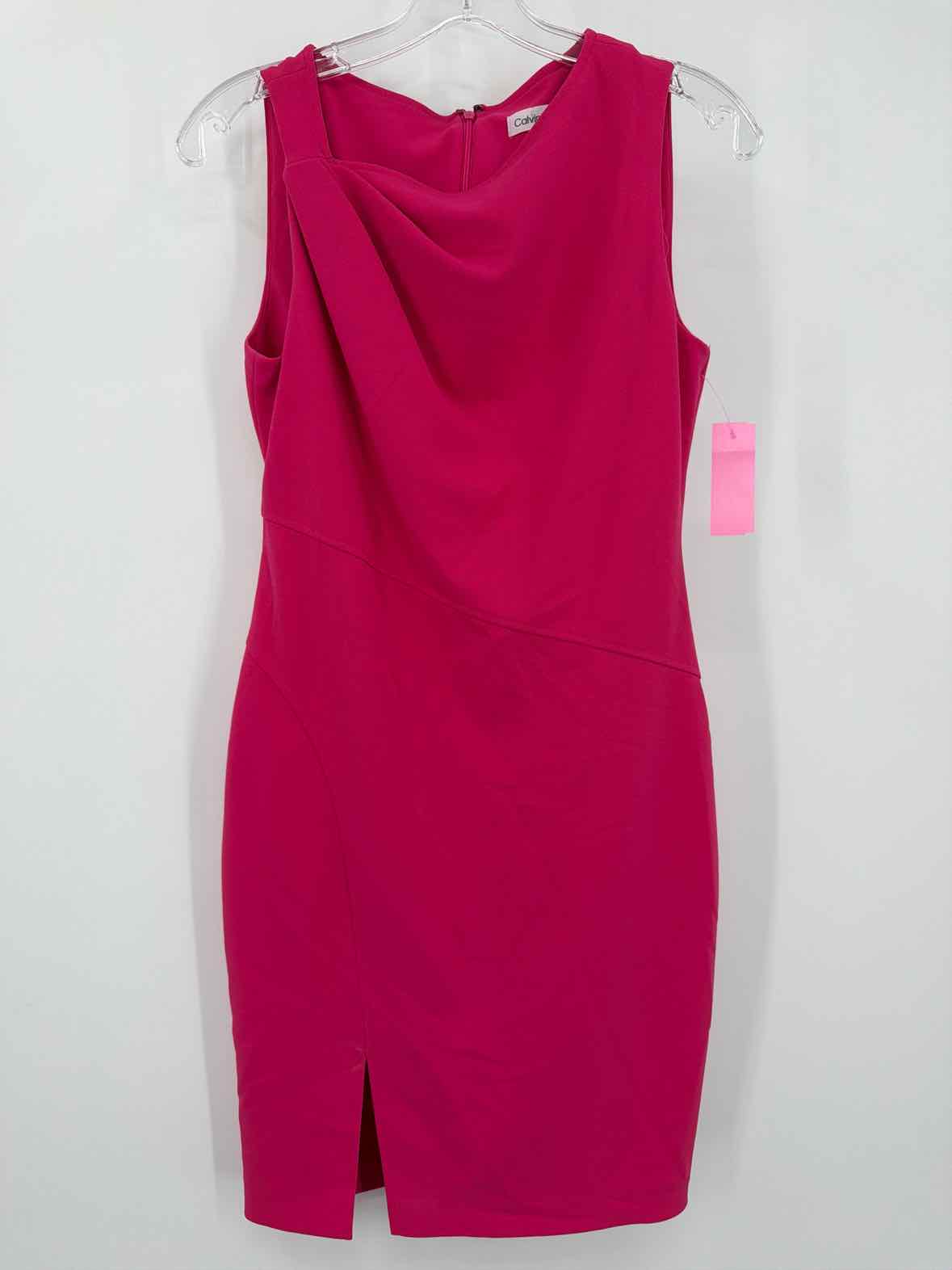 Pre-Owned Calvin Klein Pink Size 6 Short Sleeveless Dress | True Fashionistas.