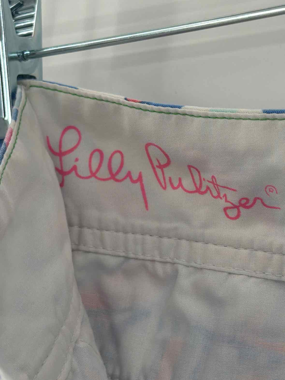 Pre-Owned Lilly Pulitzer Blue Size 0 Callahan Printed Shorts | True Fashionistas.