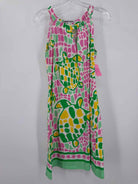 Pre-Owned Barbara Gerwit Green Size Large Short Sleeveless Dress | True Fashionistas.
