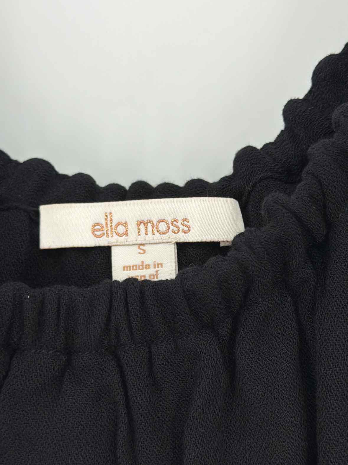 Pre-Owned Ella Moss Black Size Small Sleeveless Romper | True Fashionistas.