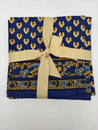 Set Of 2 William Sonoma Blue & Yellow Kitchen Towels | True Fashionistas.