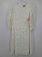 Pre-Owned Tuckernuck White Size Medium Lace Short Long Sleeve Dress | True Fashionistas.