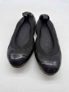 Pre-Owned Chanel Black Size 39 Spirit Flat Flats | True Fashionistas.