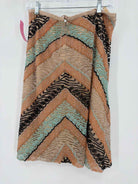 Pre-Owned Naeem Khah Tan Size 10 Beaded Pencil Skirt | True Fashionistas.