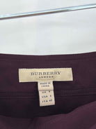 Pre-Owned Burberry Purple Size 6 Pencil Skirt | True Fashionistas.