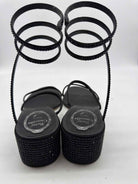 Pre-Owned Rene Caovilla Black Size 37.5 Strappy Heels | True Fashionistas.