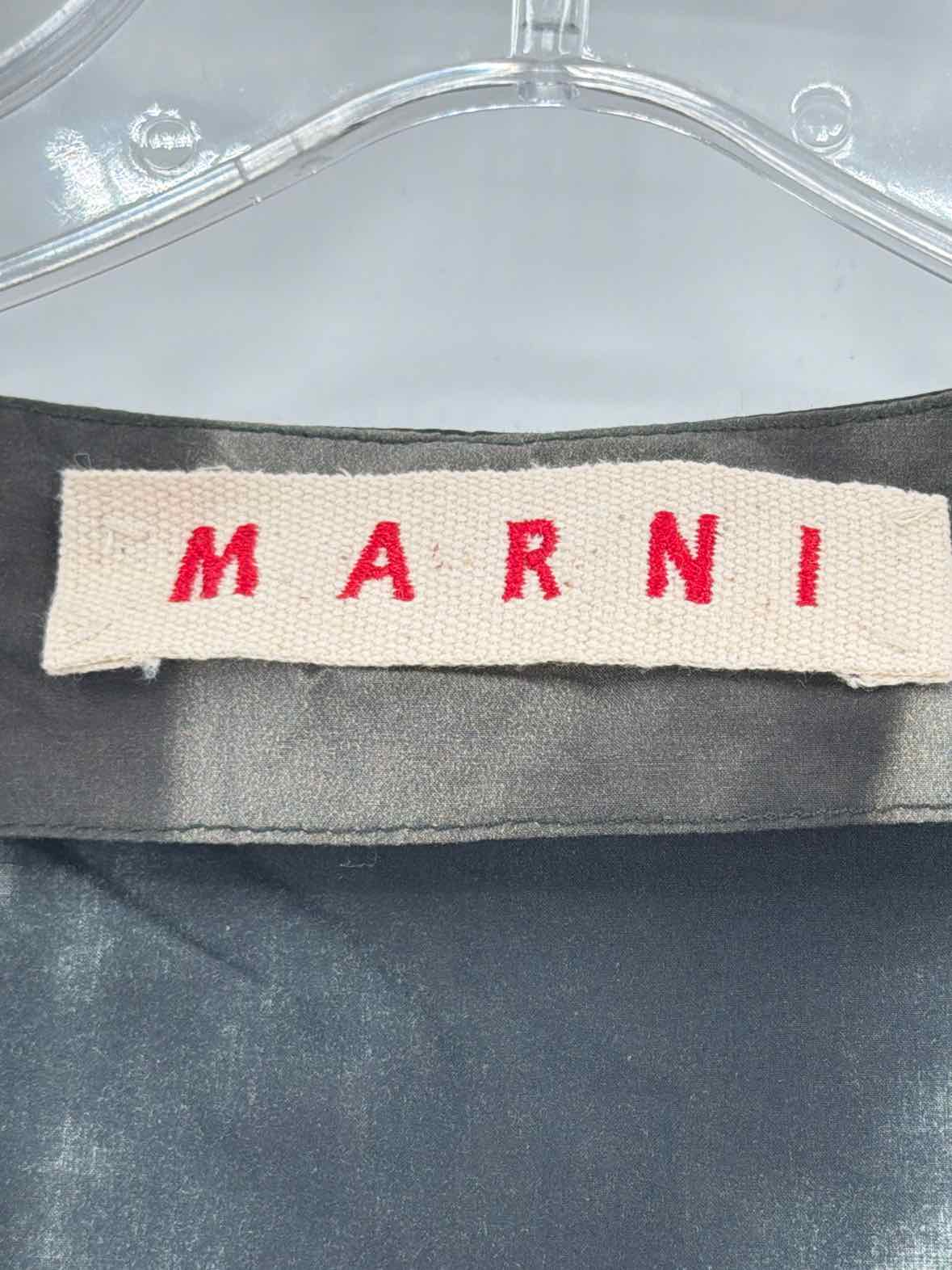 Pre-Owned Marni Grey Size 40/6 Short Sleeveless Dress | True Fashionistas.