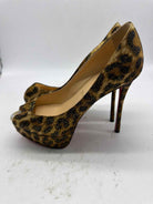 Pre-Owned Christian Louboutin Brown Size 36.5 Stiletto Heels | True Fashionistas.