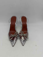 Pre-Owned Amina Muaddi Clear Size 38 Slingback Heels | True Fashionistas.