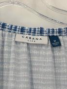 Pre-Owned Cabana Life Blue Size Medium Short Long Sleeve Dress | True Fashionistas.