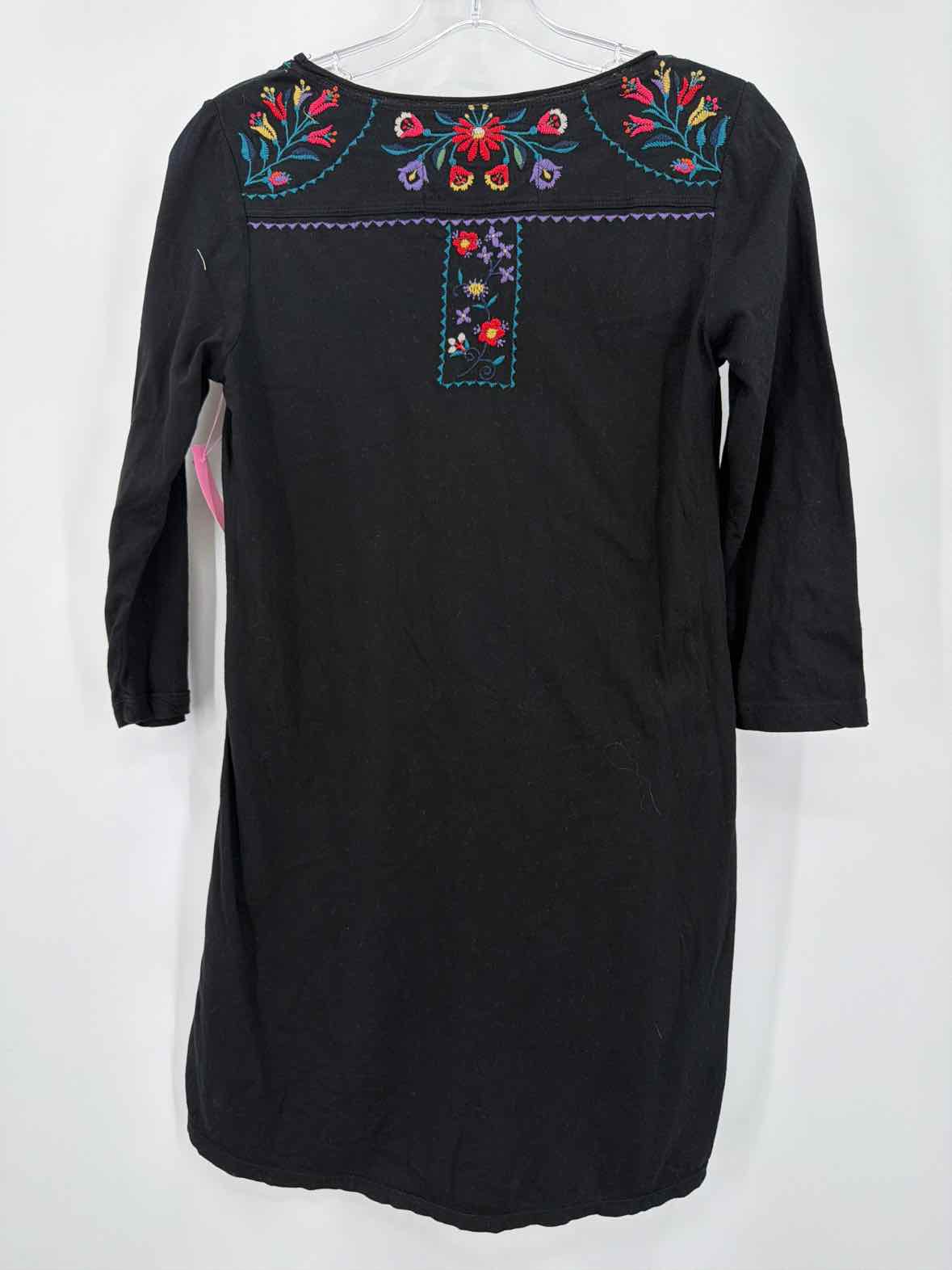 Pre-Owned Johnny Was Black Size XS Short Long Sleeve Dress | True Fashionistas.