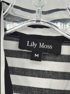 Pre-Owned Lily Moss Black Size Medium Stripe Button Down | True Fashionistas.