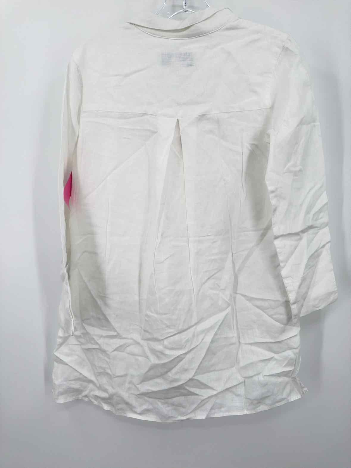 Pre-Owned Sara Campbell White Size XS Tunic Blouse | True Fashionistas.