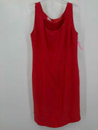 Pre-Owned Armani Collezioni Red Size 50/14 Short Sleeveless Dress | True Fashionistas.
