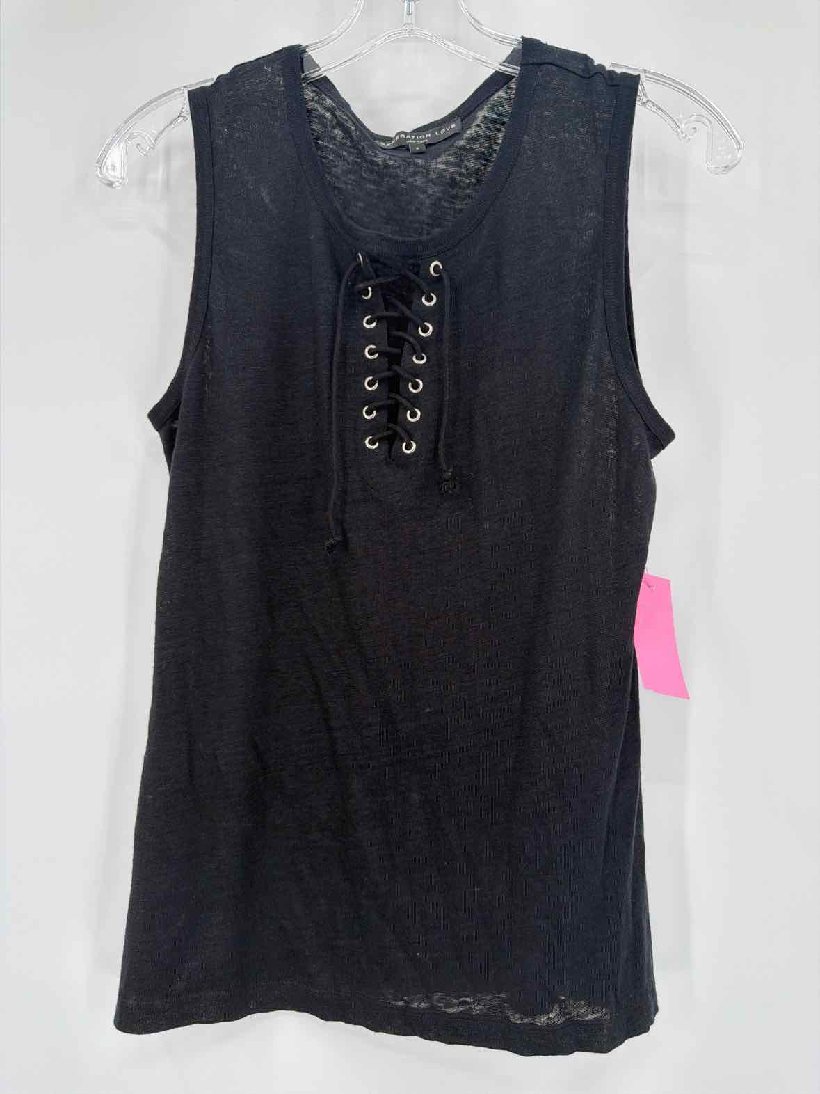 Pre-Owned Generation Love Black Size Small Tank Top | True Fashionistas.