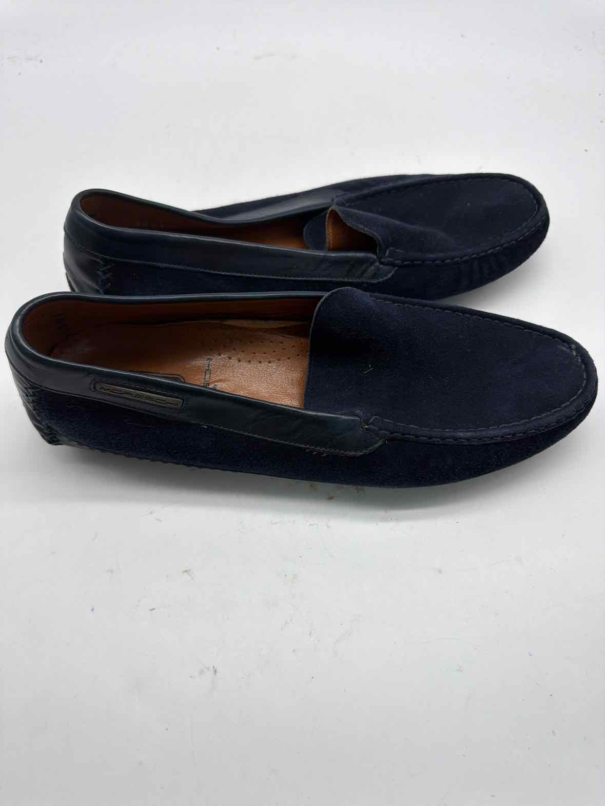 Pre-Owned Moreschi Navy 8.5 Slip On Men's Dress Shoes | True Fashionistas.