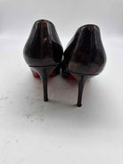 Pre-Owned Christian Louboutin Brown Size 5.5 Patent Leather Pump Heels | True Fashionistas.