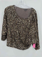 Pre-Owned Vince Grey Size XS Sequin Blouse | True Fashionistas.