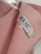 Pre-Owned House of London Pink Size Medium Knit Bodycon Midi Sleeveless Dress | True Fashionistas.