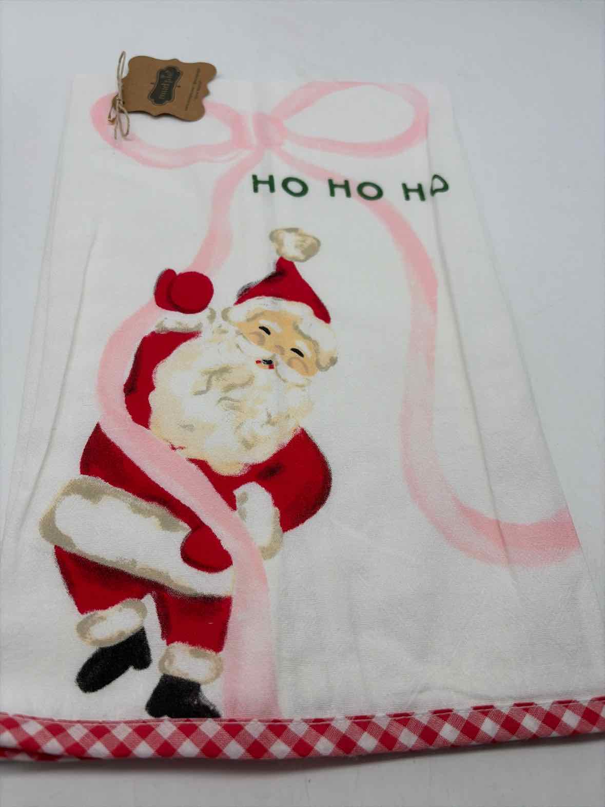 White Christmas Santa Bow Towel | True Fashionistas.