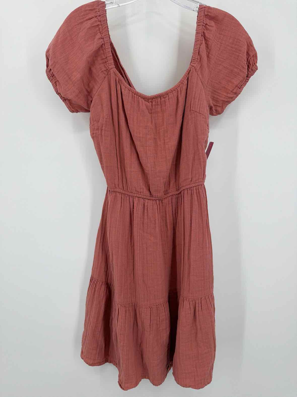 Pre-Owned Jessica Simpson Red Size Large Short Short Sleeve Dress | True Fashionistas.